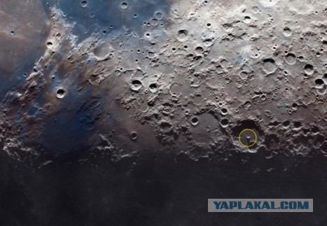 Сверхдетальное фото Луны с телескопа 2000 мм