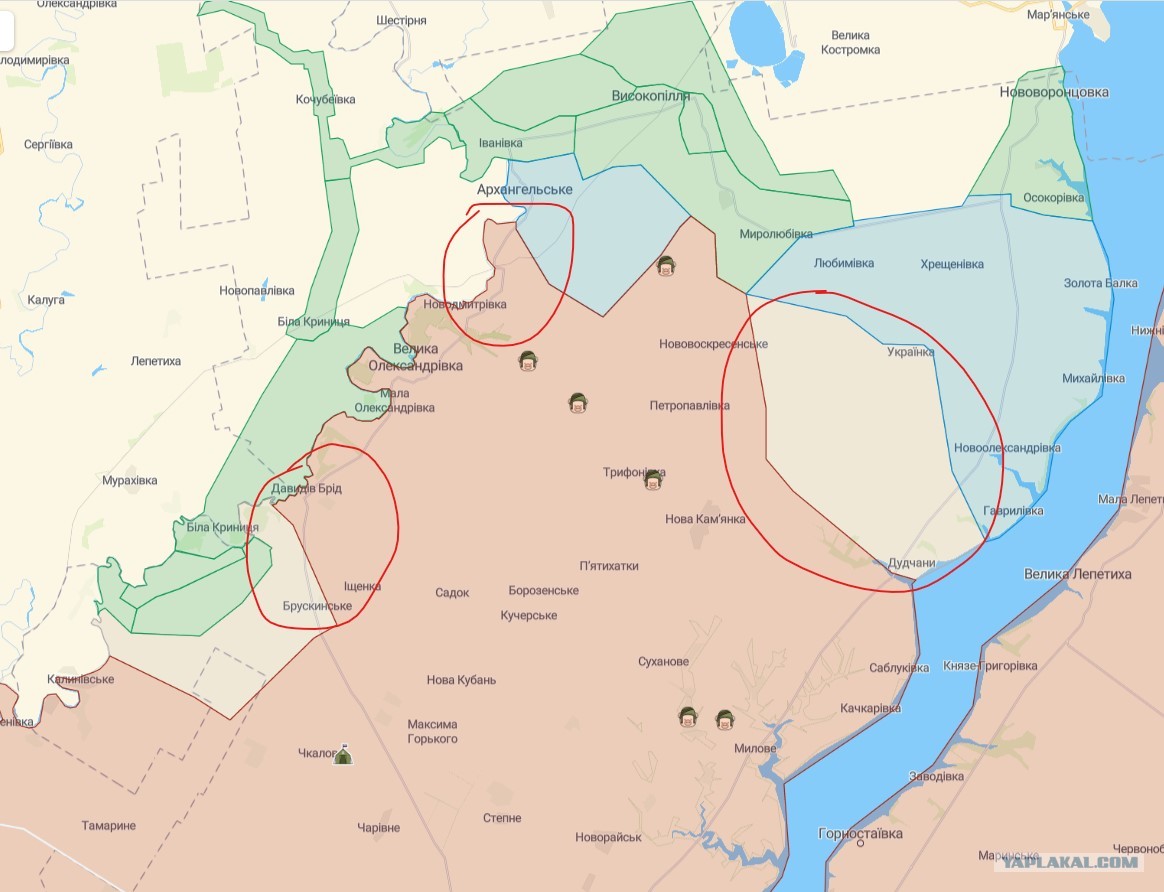 Золотая балка херсонская область карта