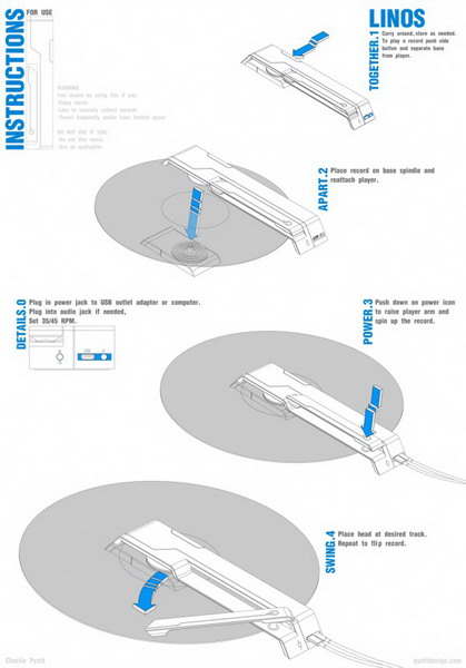 Виниловый Usb-плеер Linos (5 фото)
