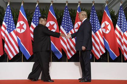 Ким Чен Ын и Дональд Трамп встретились в Сингапуре