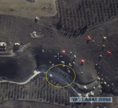 Видео удара российских ВКС с беспилотника