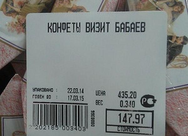 Товары и ценники