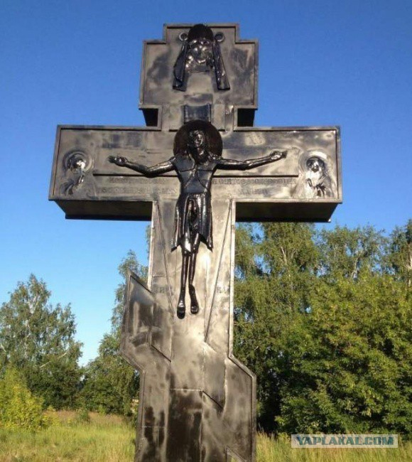 В Татарстане неизвестные срезали поклонный крест, установленный накануне