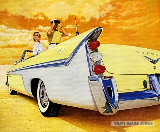 Винтажная реклама американских автомобилей.