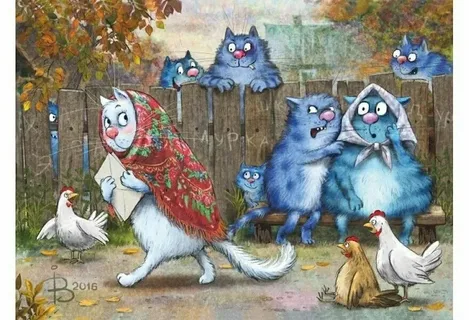 Коты минской художницы Рины Зенюк. 2025 год