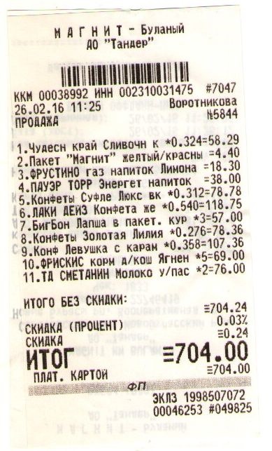Сходил в магазин...