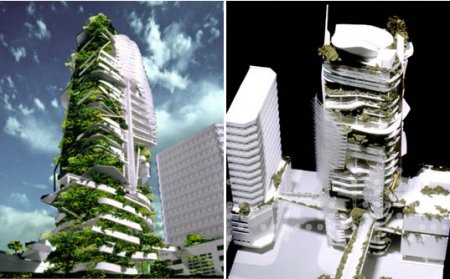 Экологичный "зеленый" небоскреб (6 фото)