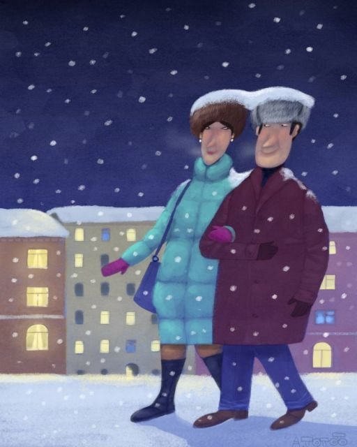 Добрые рисунки питерского художника Андрея Попова