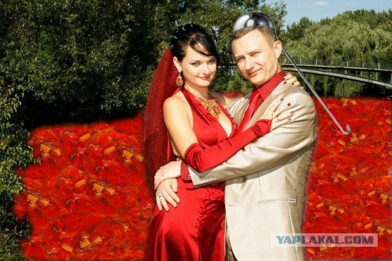 Романтический фон на свадебном фото