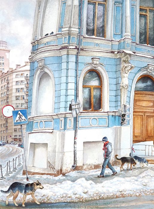Городские пейзажи Елены Дергилёвой