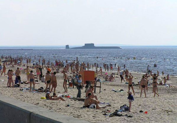 городской пляж Северодвинска