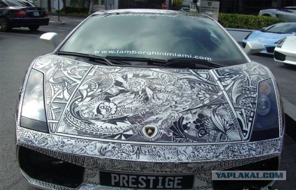 Удивительный орнамент на Lamborghini (10 фото)