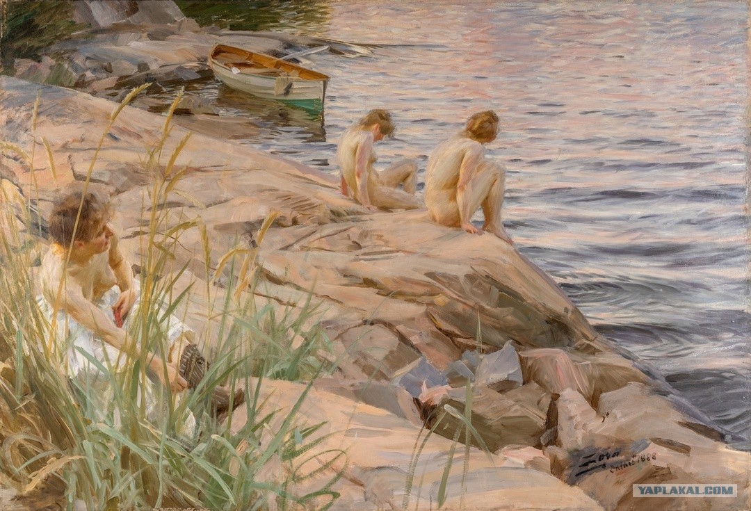 «На природе» Худ. Андерс Цорн. 1888 г.