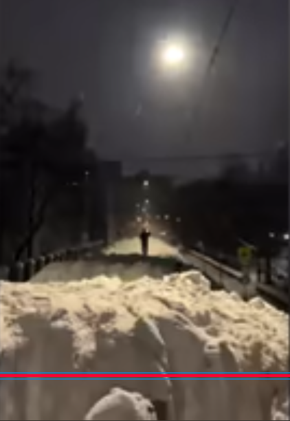 Жители юга Москвы пожаловались на заваленные снегом тротуары.