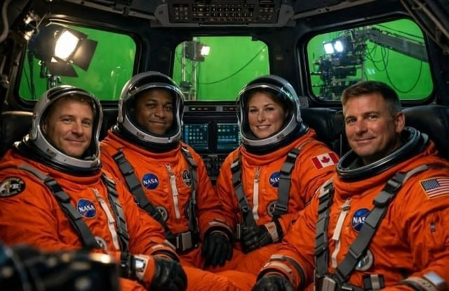 Тем временем, новая подборка снимков от миссии Artemis II, которая сегодня преодолела половину пути к своей цели