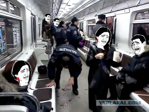 Драка в киевском метро