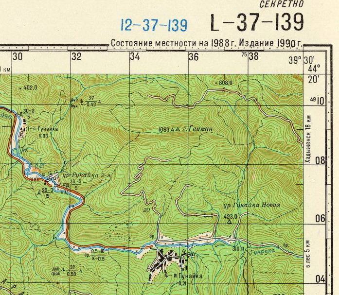 Гора гейман краснодарский край карта