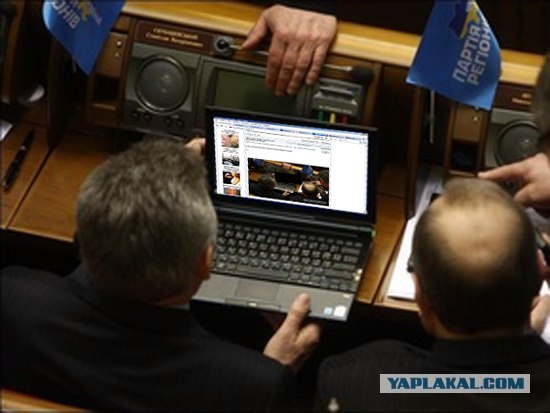 Нелегкая работа украинских депутатов (4 фото)
