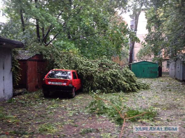 Ночной ураган в Днепропетровске, 24.09.2014.