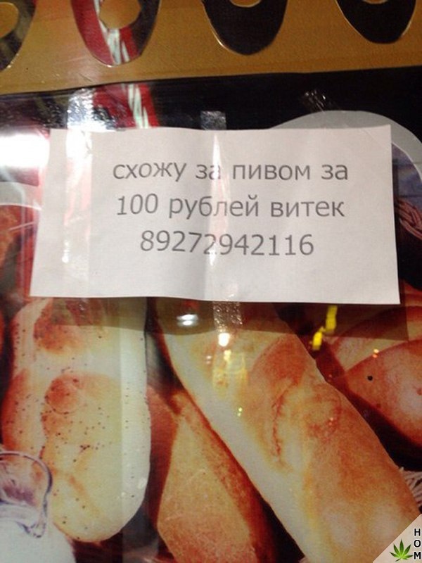 Прикольные надписи и объявления