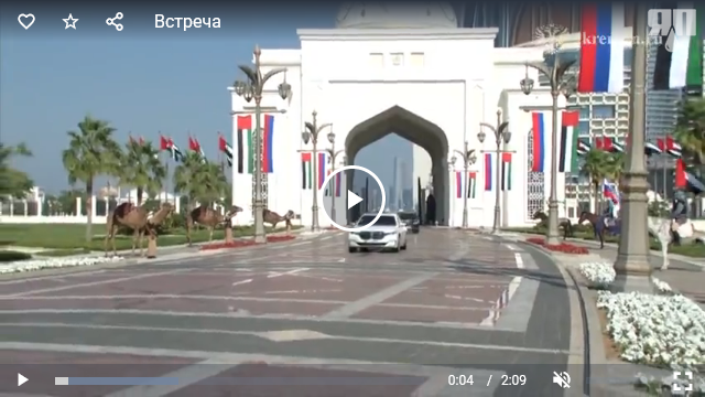 Так в ОАЭ встречают российскую делегацию