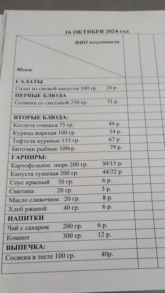 Депутат Хамитов: обед в столовой Госдумы из шести позиций стоит около 600 рублей