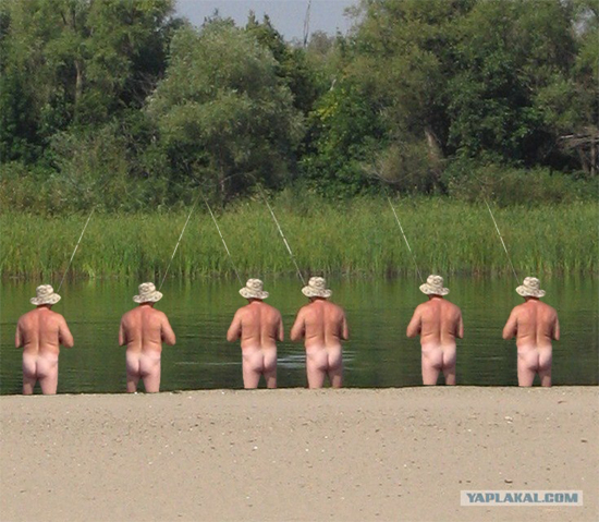 Фотожаба: Голый рыбак