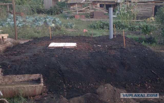 Погреб-овощехранилище за месяц.