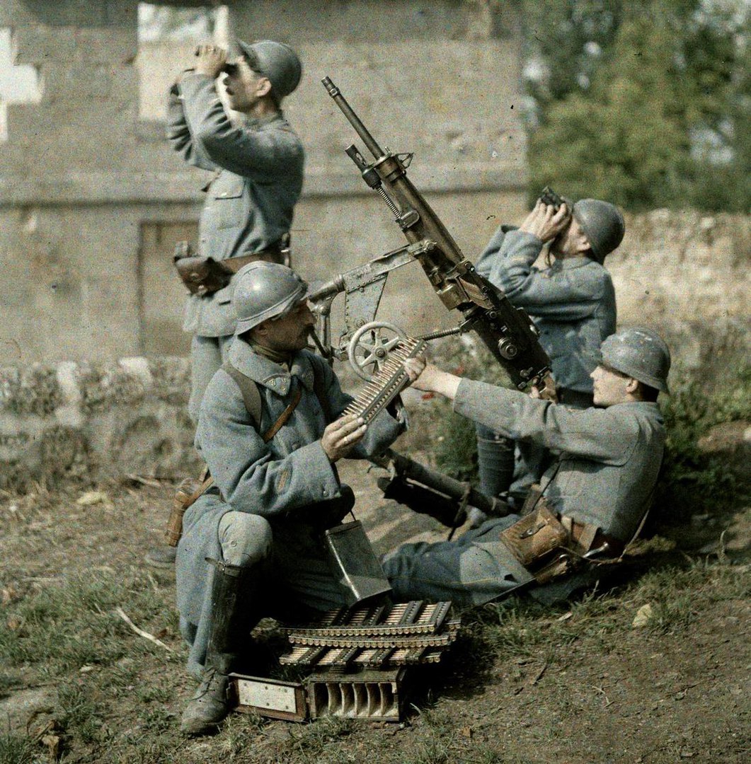 Ww1 французский пулемет в 1914