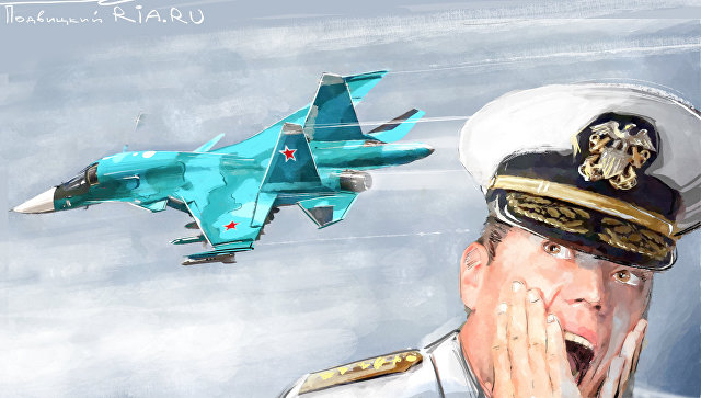 Атака русских самолетов