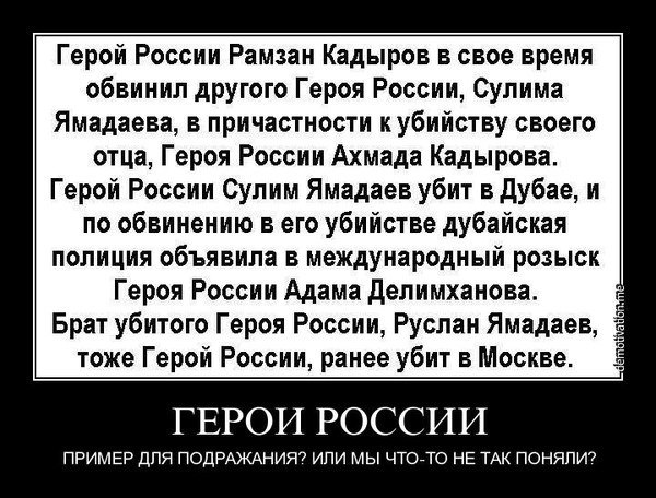 «Вам не понять». Глава Чечни ответил Сокурову про Героев России – кадыровцев