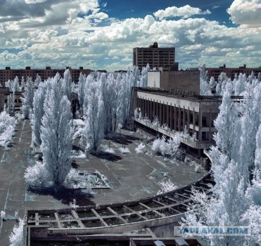 Припять глазами Яндекс карт.