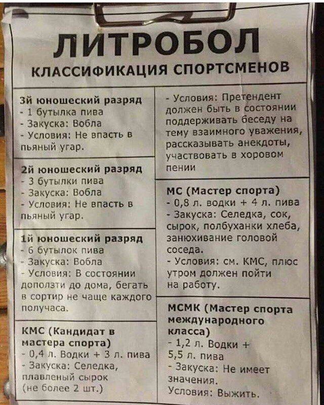 Алкопост на вечер этой пятницы