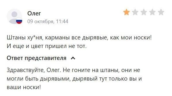 Отзывы на товары и услуги из Сети