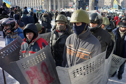 Киев. Новые столкновения демонстрантов с милицией