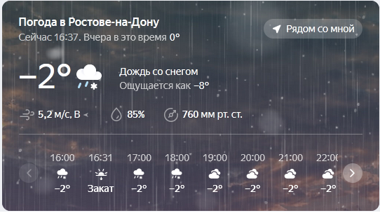 Как вам погода