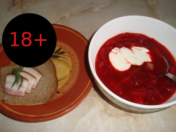 Летний борщ