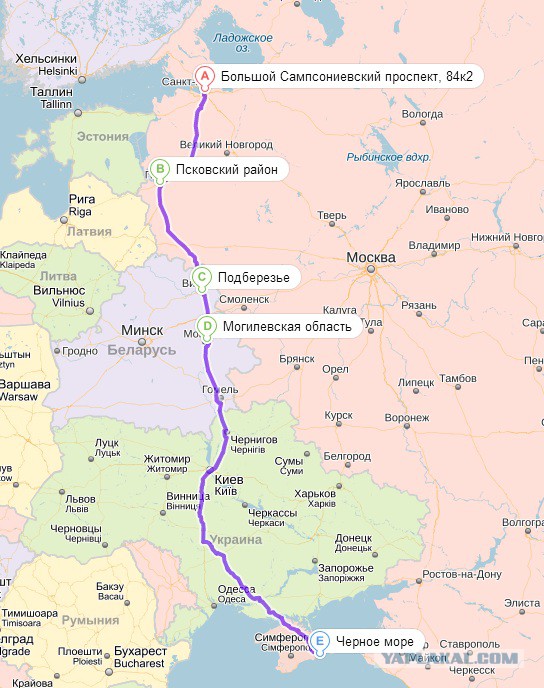 Моя поездка в Крым на авто