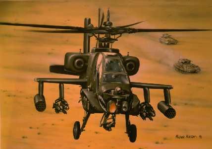 Боевой вертолёт АН-64 Apache