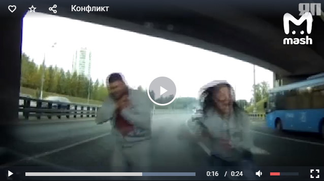 Водитель на Варшавском шоссе очень хотел поговорить с соседом-автомобилистом, сосед-автомобилист решил его немного успокоить