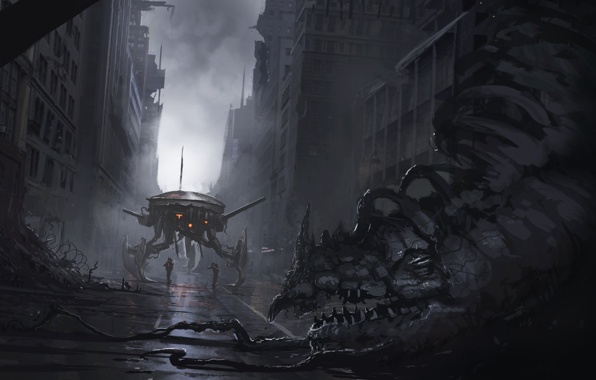 Рисунки: фантастика, Sci-Fi, киберпанк