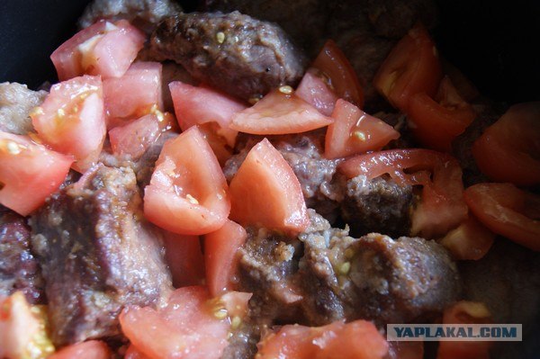 Говядина тушеная с овощами