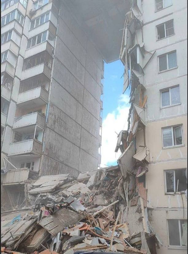 В Белгороде разрушен дом на улице Щорса
