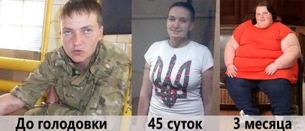 Надежда Савченко объявила сухую голодовку