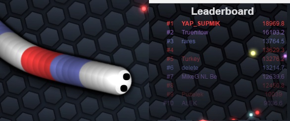 Змейка slither.io