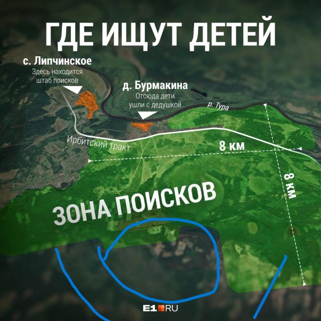 В Свердловской области дед потерял двоих внуков в лесу и пришел домой