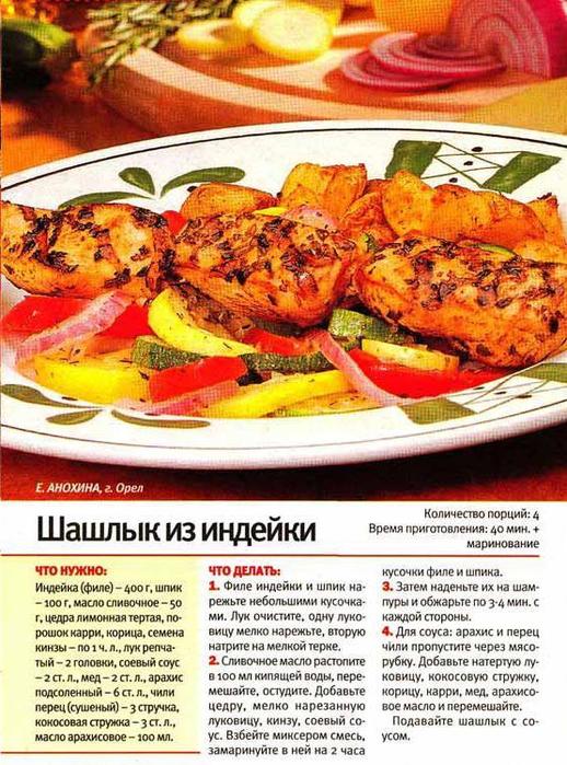 14 рецептов шашлыков.