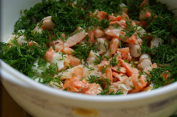 Пирожки с креветками и рыбой, Закусочные))