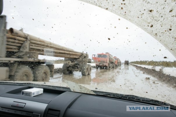 Дороги России:  автозимник.