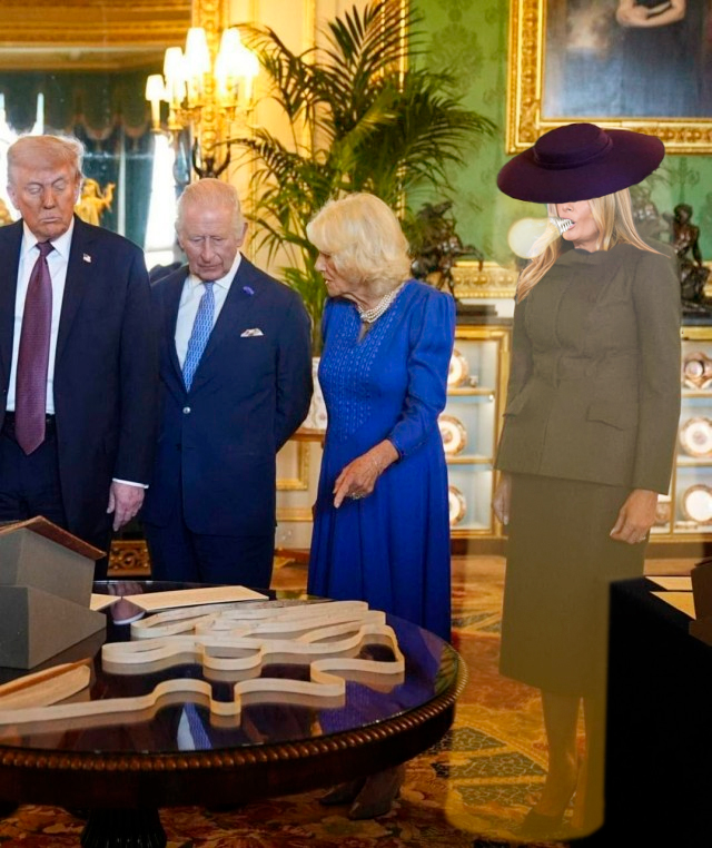 Дональд и Мелания Трамп вчера покинули Великобританию